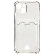 Чехол-накладка - SC300 с картхолдером для "Apple iPhone 14" (black)