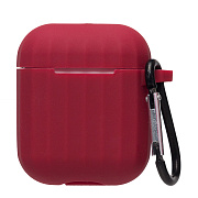 Чехол - SCP05 для кейса "Apple AirPods/AirPods 2" (bordo)