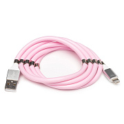 Кабель USB - Apple lightning - MCL-1 7,5W 100см 1,5A  (pink)