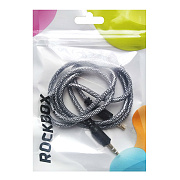 Кабель AUX (папа-папа) RockBox RC-MM2*  100см   (black)
