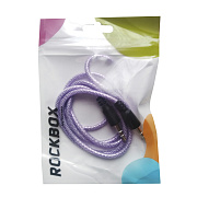 Кабель AUX (папа-папа) RockBox RC-MM2  100см   (purple)
