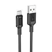 Кабель USB - micro USB Borofone BX111 Feliz 12W 100см 2,4A  (black)