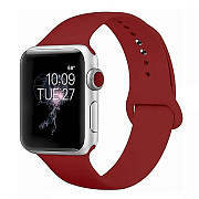 Ремешок - ApW Sport Band Apple Watch 42/44/45/49 mm силикон на кнопке (L) (red)