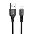 Кабель USB - Apple lightning Borofone BX20 10W 100см 2A  (black)