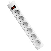 Сетевой фильтр Defender DFS151, ПВС 3*1,0 мм2 1.8м (white)