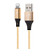 Кабель USB - Apple lightning SKYDOLPHIN S55L 12W 100см 2,4A  (gold)