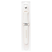 Ремешок - ApW Sport Band Apple Watch 38/40/41 mm силикон на кнопке (L) (white)