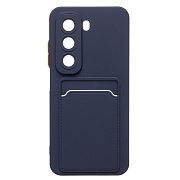 Чехол-накладка - SC337 с картхолдером для "Infinix Hot 50 5G" (dark blue) (237599)