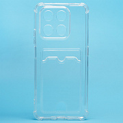 Чехол-накладка - SC276 с картхолдером для "Honor X7d 4G" (transparent) (242363)