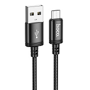 Кабель USB - micro USB Hoco X89 Wind 12W 100см 2,4A  (black)