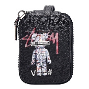 Чехол универсальный - для наушников 06 из экокожи (black) (004)