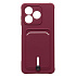 Чехол-накладка - SC304 с картхолдером для "Honor X5c" (bordo) (242339)