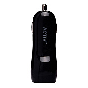 Адаптер Автомобильный Activ Clean Line CAU1-2A-01 1USB/5V/2A (black)