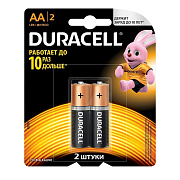 Батарейка AA Duracell LR6 Basic CN (2-BL) (24/96)