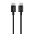 Кабель Type-C - Type-C Hoco X23 Skilled 60W 100см 3A  (black)