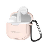 Беспроводные Bluetooth-наушники Borofone TWS BW29 с чехлом (pink sugar)