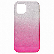 Чехол-накладка - SC097 Gradient для "Apple iPhone 12/iPhone 12 Pro" (pink/silver)
