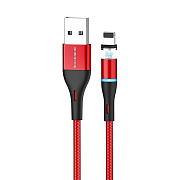 Кабель USB - Apple lightning Borofone BU16  120см 2,4A  (red)