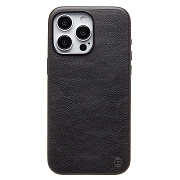 Чехол-накладка Cellis SM031 SafeMag для "Apple iPhone 15 Pro Max" Натуральная кожа (black) (237496)