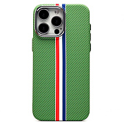 Чехол-накладка Luxo Creative PC  для "Apple iPhone 15 Pro Max" (131) (green/multicolor)