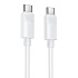 Кабель Type-C - Type-C Borofone BX123 Leya 60W 100см 3A  (white)