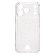 Чехол-накладка - SC300 с картхолдером для "Apple iPhone 17 Pro" (white)