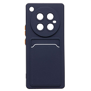 Чехол-накладка - SC337 с картхолдером для "Infinix Zero 40 4G" (dark blue) (237051)