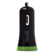Адаптер Автомобильный с кабелем budi M8J061L 2USB/5V/3.4A +lightning (black)