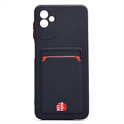 Чехол-накладка - SC315 с картхолдером для "Samsung SM-A045 Galaxy A04" (black) (214457)