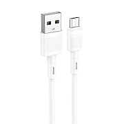Кабель USB - micro USB Hoco X83 12W 100см 2,4A  (white)