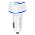 Адаптер Автомобильный Borofone BZ14A Mercury USB/Type-C/5V/3.4A PD+QC3.0 (white)