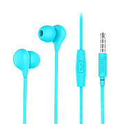 Проводные наушники с микрофоном внутриканальные Hoco M13 Candy universal Jack 3,5  (blue)