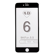 Защитное стекло Full Screen - 3D Flat для "Apple iPhone 6 Plus/iPhone 6S Plus" (black) (тех.уп.) (black)