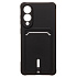Чехол-накладка - SC304 с картхолдером для "Samsung Galaxy S25 Edge" (black) (240407)