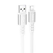 Кабель USB - Apple lightning Hoco X85 12W 100см 2,4A  (white)