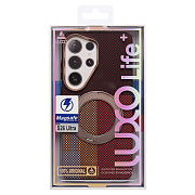 Чехол-накладка Luxo Creative PC с подставкой для "Samsung Galaxy S26 Ultra" (LF150) (brown)