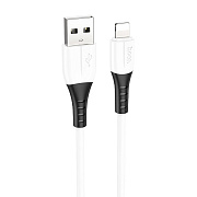 Кабель USB - Apple lightning Hoco X82 12W 100см 2,4A  (white)