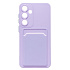 Чехол-накладка - SC337 с картхолдером для "Samsung Galaxy S25+" (light violet) (239028)