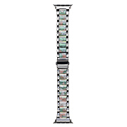 Ремешок - ApW44 Acrylic на застежке Apple Watch 38/40/41 mm (silver/pink)