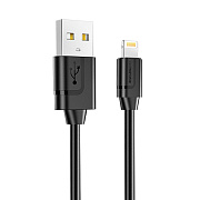 Кабель USB - Apple lightning Borofone BX55 12W 100см 2,4A  (black)