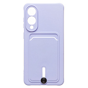 Чехол-накладка - SC304 с картхолдером для "Samsung Galaxy S25 Edge" (light violet) (240409)