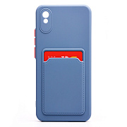 Чехол-накладка - SC315 с картхолдером для "Xiaomi Redmi 9A/Redmi 9i" (grey)