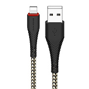 Кабель USB - Apple lightning Borofone BX25 Powerful  100см 2,4A  (black)