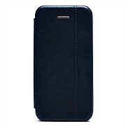 Чехол-книжка - BC002 для "Apple iPhone 5/iPhone 5S/iPhone SE" (blue) откр.вбок