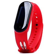 Ремешок - WB01 Xiaomi Mi Band 5/Mi Band 6 силикон (014) (red)