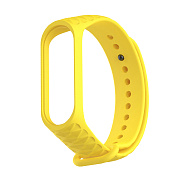 Ремешок - WB08 Xiaomi Mi Band 3/Mi Band 4 силикон на кнопке (регулируемый) (yellow)