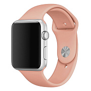Ремешок - ApW Sport Band Apple Watch 38/40/41 mm силикон на кнопке (S) (papaya)