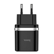 Адаптер Сетевой Hoco C12Q QC3.0 USB 3A/18W (black)