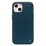 Чехол-накладка Cellis SM030 SafeMag для "Apple iPhone 13/iPhone 14" Натуральная кожа зернистая (dark blue) (237464)