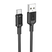 Кабель USB - Type-C Borofone BX111 Feliz 18W 100см 3A  (black)